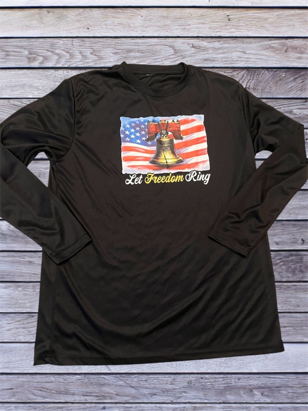 Let Freedom Ring Long-Sleeve Shirt - Black large
